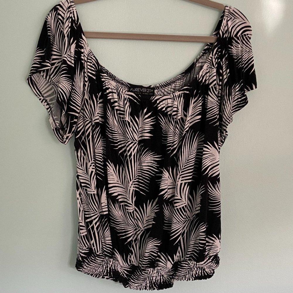 Forever 21+ Off the Shoulder Tee - Size 1X
